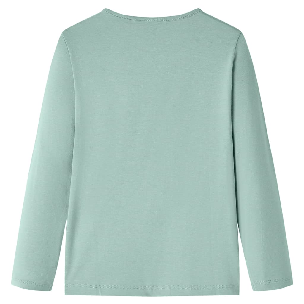 VidaXL Chemise enfant à manches longues 92 menthe moyenne