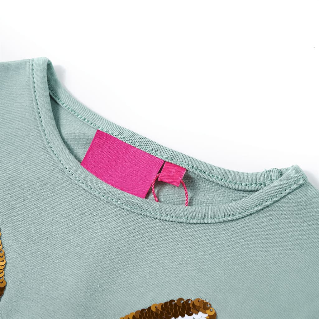 VidaXL Chemise enfant à manches longues 92 menthe moyenne