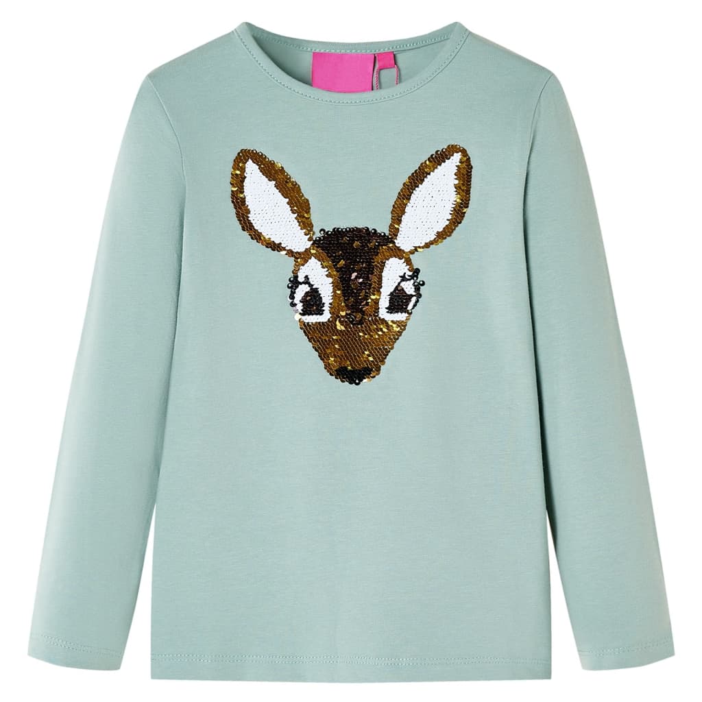 VidaXL Chemise enfant à manches longues 104 menthe moyenne