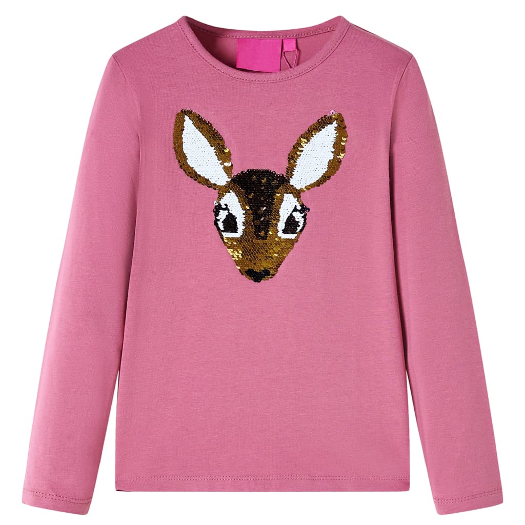 VidaXL Chemise enfant à manches longues 104 couleur framboise