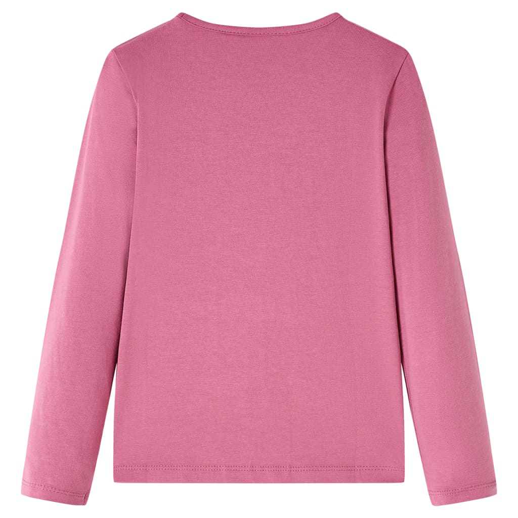 VidaXL Chemise enfant à manches longues 128 couleur framboise