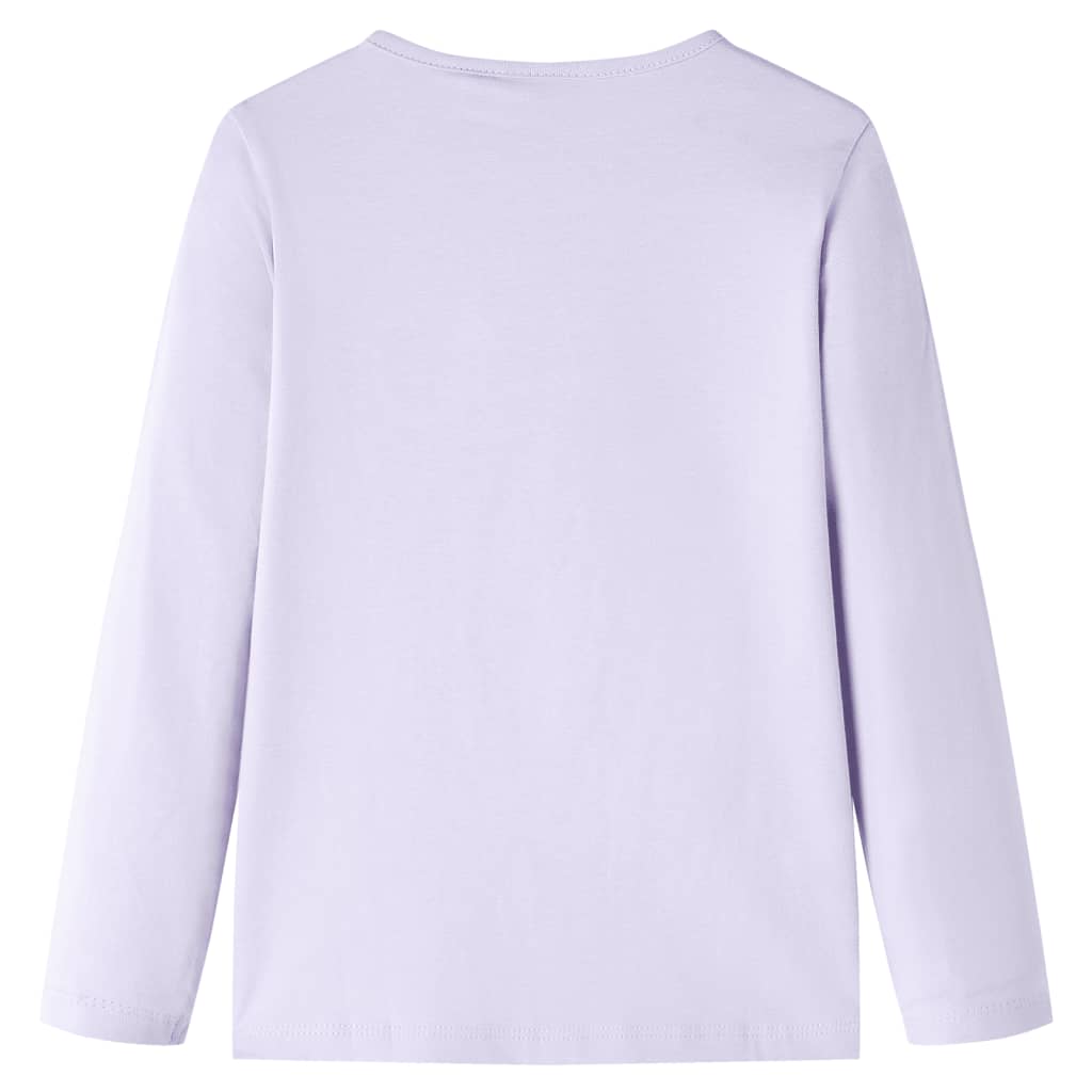 VidaXL Chemise enfant à manches longues 128 lilas clair