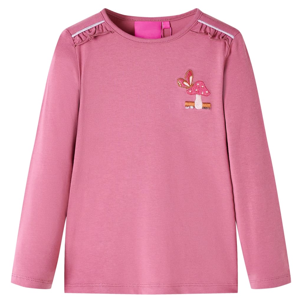 VidaXL Chemise enfant à manches longues 140 couleur framboise