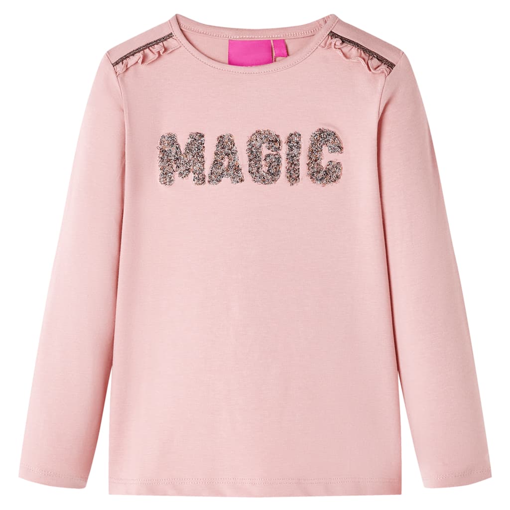 VidaXL Chemise enfant à manches longues 92 rose clair