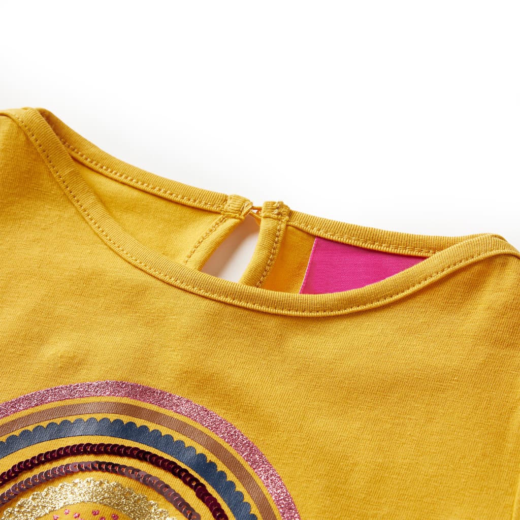 VidaXL Chemise enfant à manches longues 140 ocre