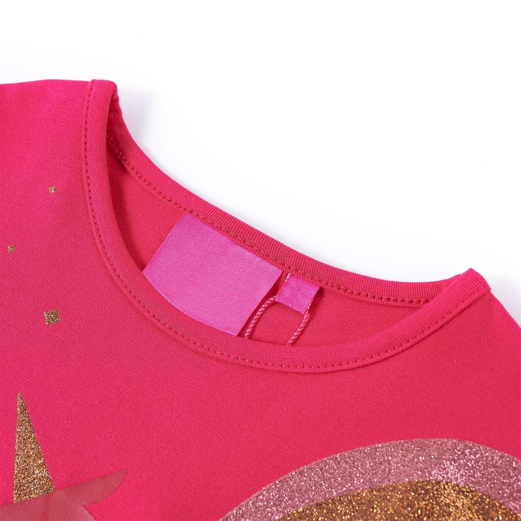 VidaXL Chemise enfant à manches longues 128 rose vif