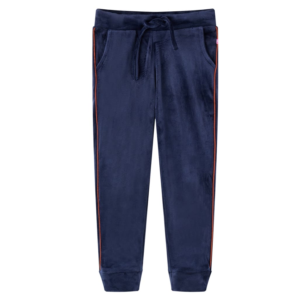 VidaXL Pantalon de survêtement enfant 140 bleu marine