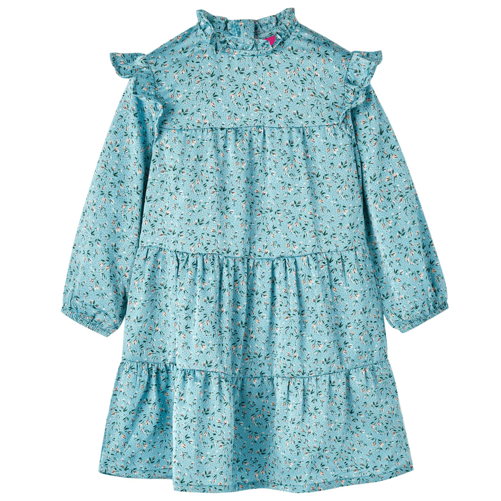VidaXL Robe enfant à manches longues 104 bleu