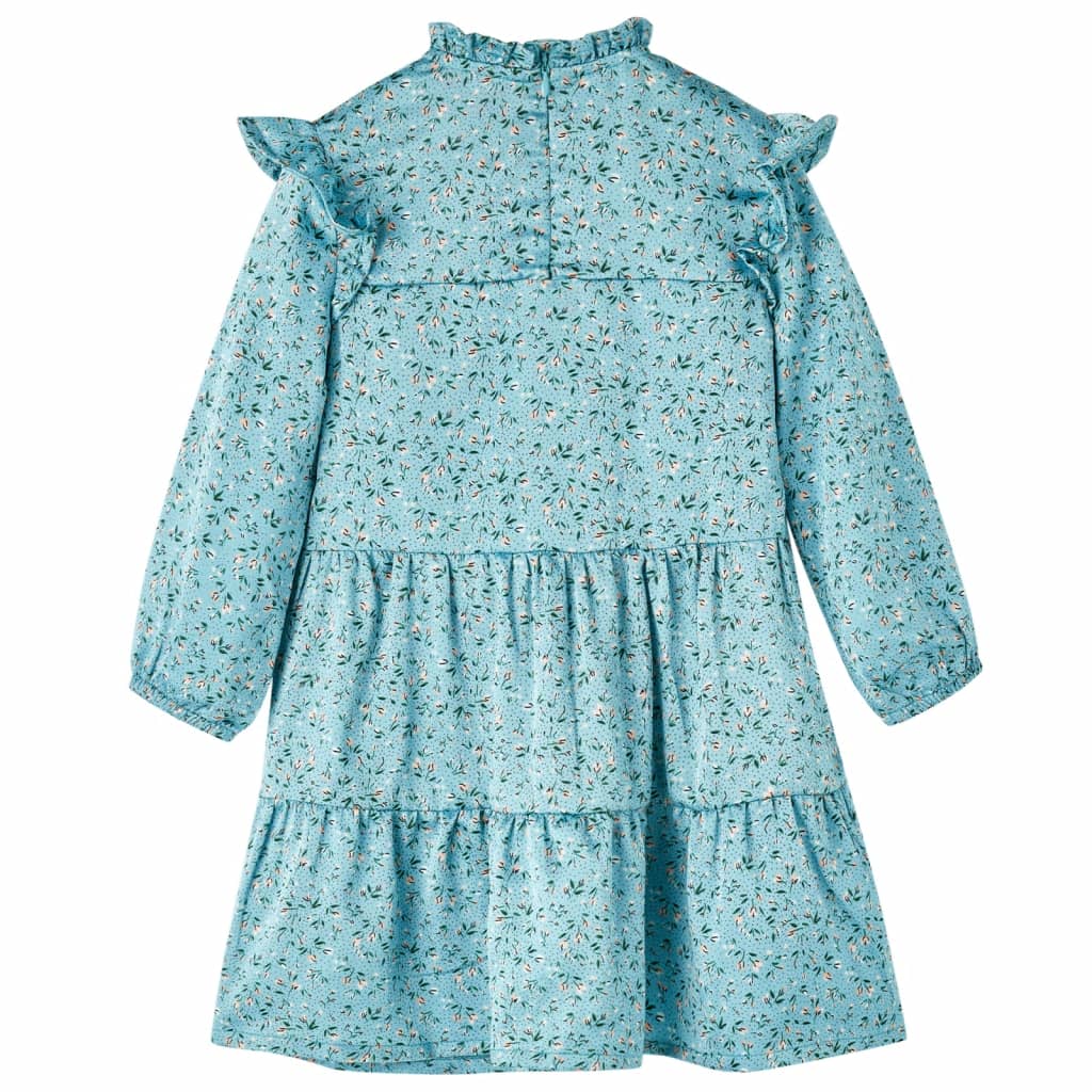 VidaXL Robe enfant à manches longues 116 bleu