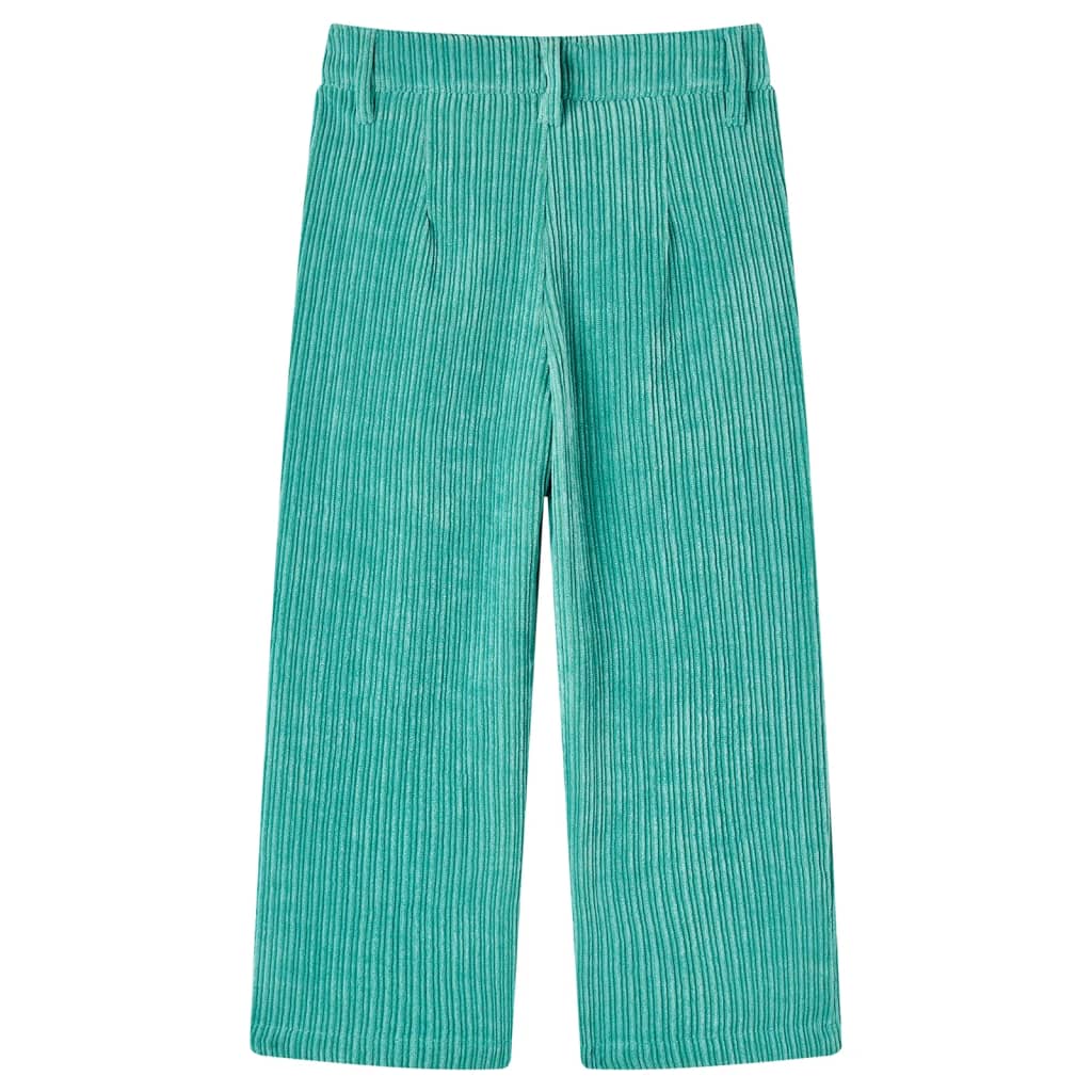 VidaXL Pantalon enfant 140 velours côtelé vert menthe
