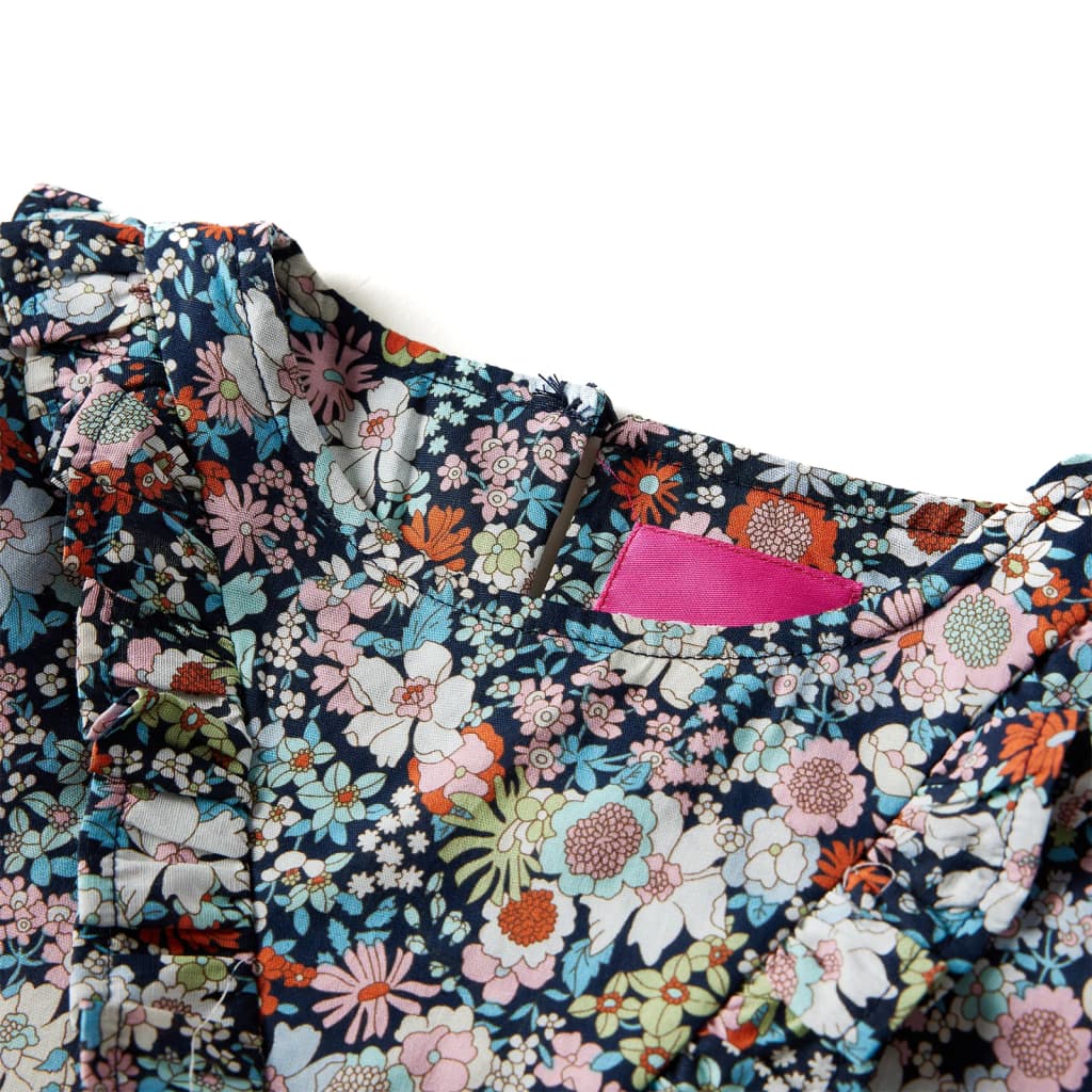 VidaXL Chemise enfant à manches longues 92 bleu foncé