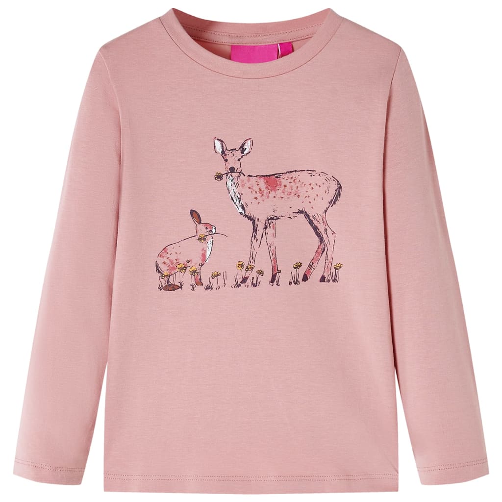 VidaXL Chemise enfant à manches longues 92 rose