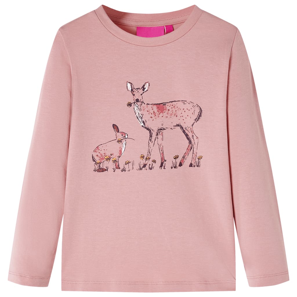 VidaXL Chemise enfant à manches longues 116 rose