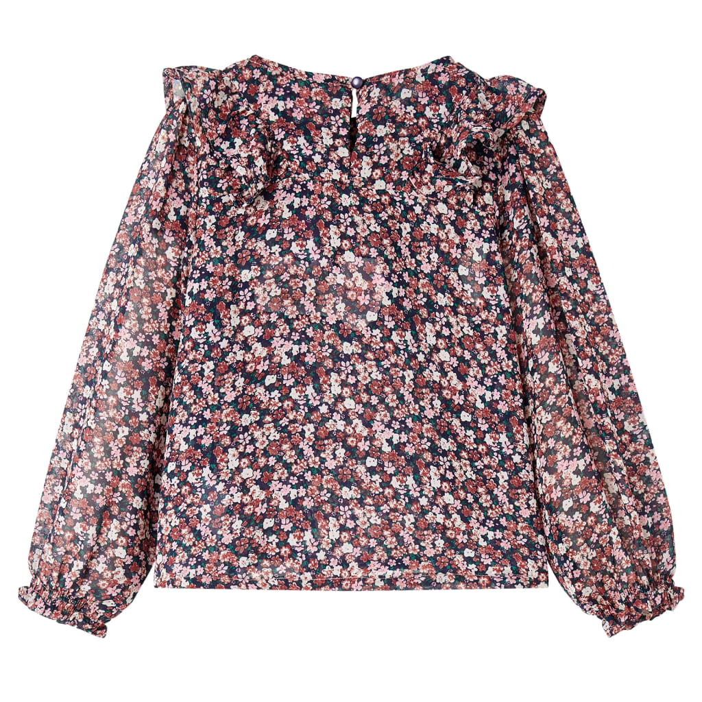 VidaXL Chemise enfant à manches longues 128 rose foncé