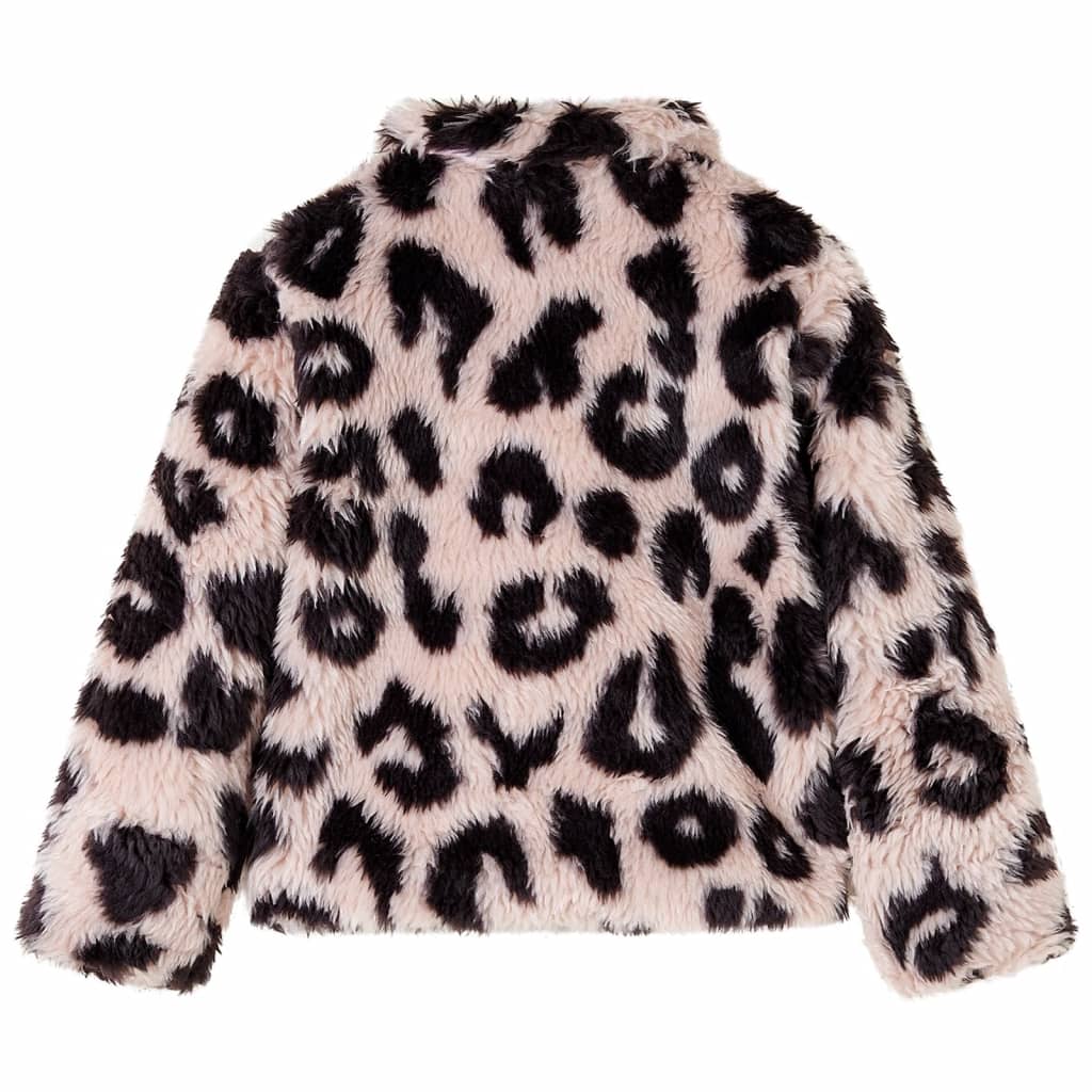 VidaXL Manteau enfant 92 fourrure artificielle rose clair