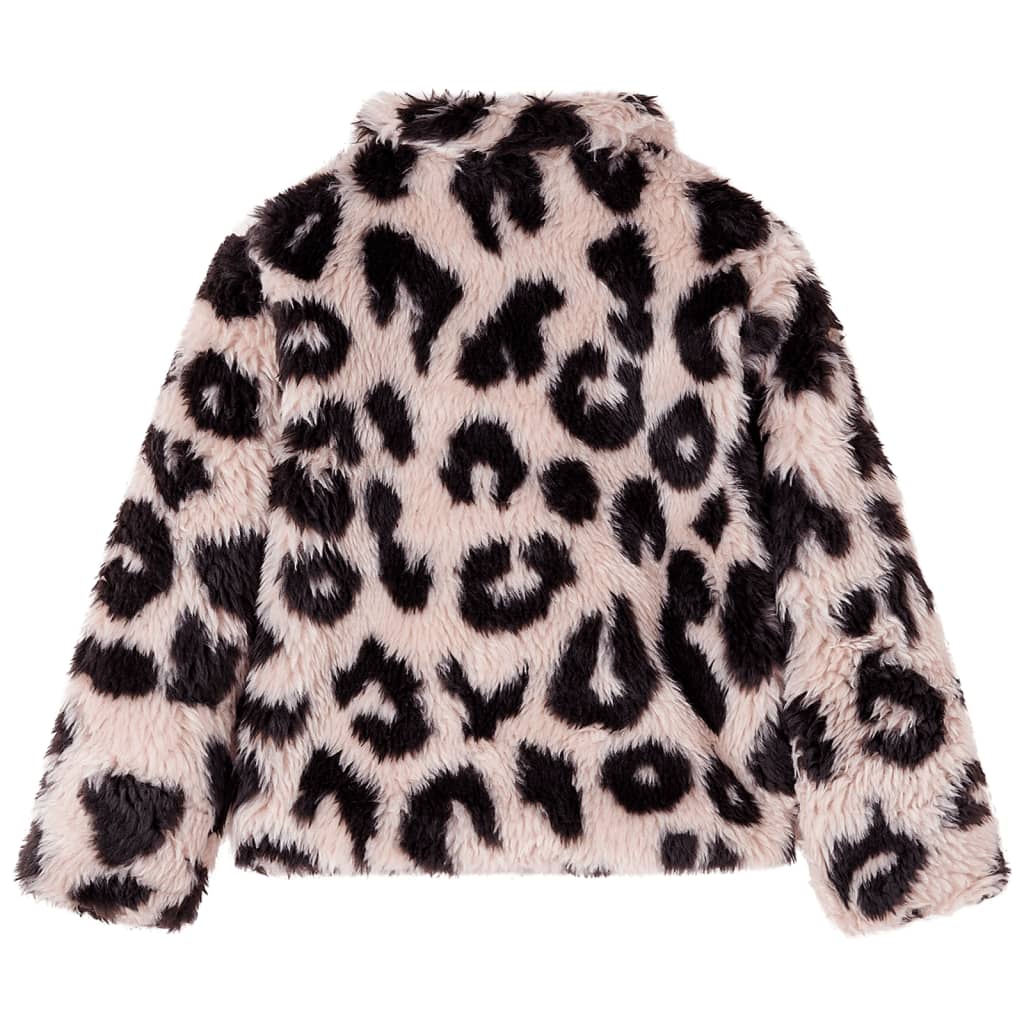 VidaXL Manteau enfant 104 fourrure artificielle rose clair