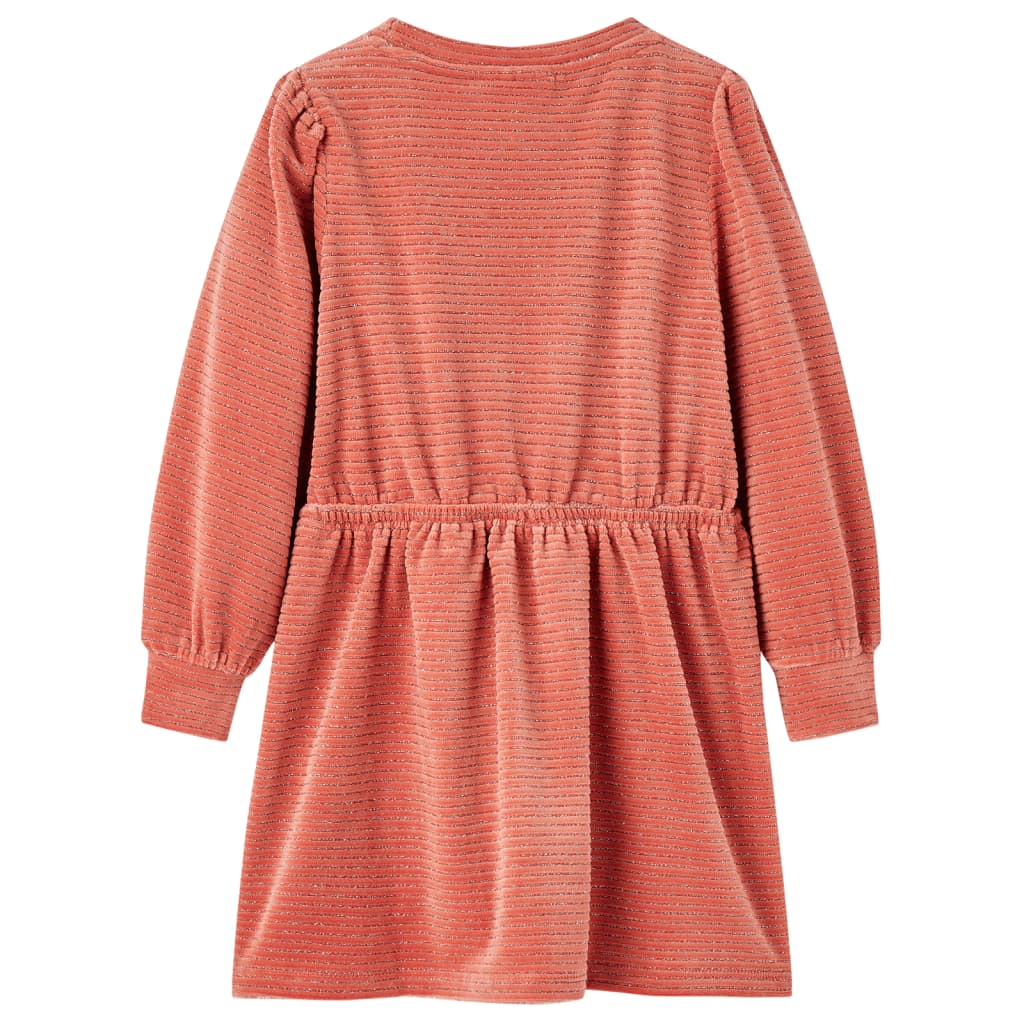 VidaXL Robe enfant à manches longues 104 rose moyen