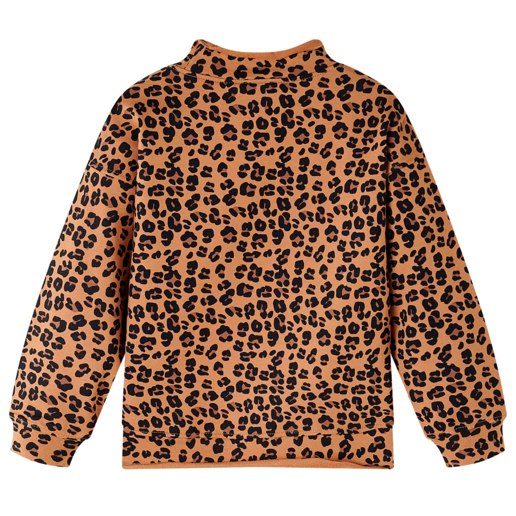 VidaXL Pull enfant 116 couleur cognac clair