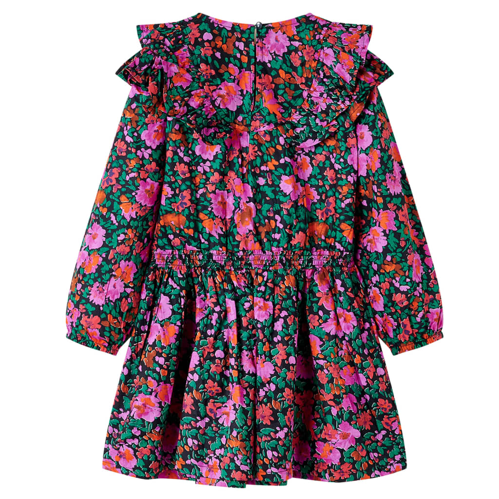 VidaXL Robe enfant à manches longues 92 rose vif
