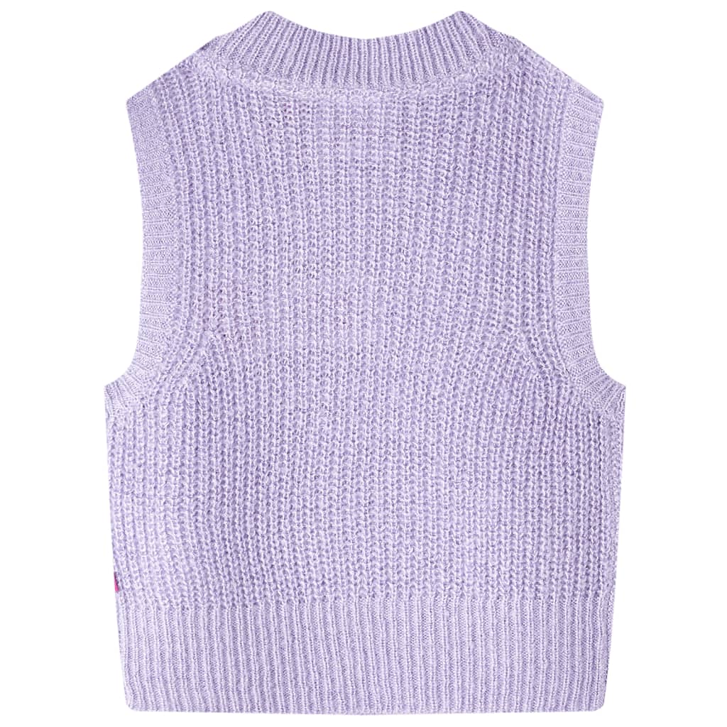 VidaXL Spencer enfant tricoté 116 lilas clair