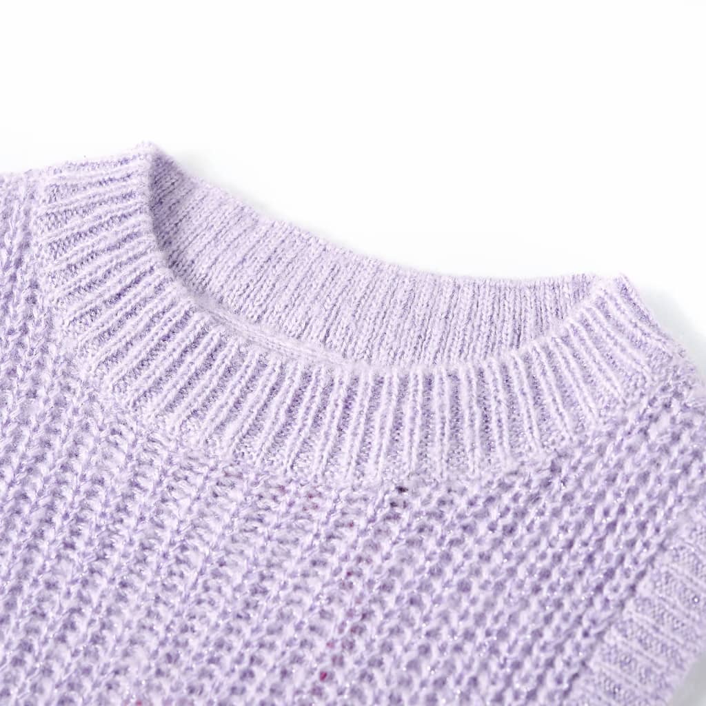 VidaXL Spencer enfant tricoté 116 lilas clair