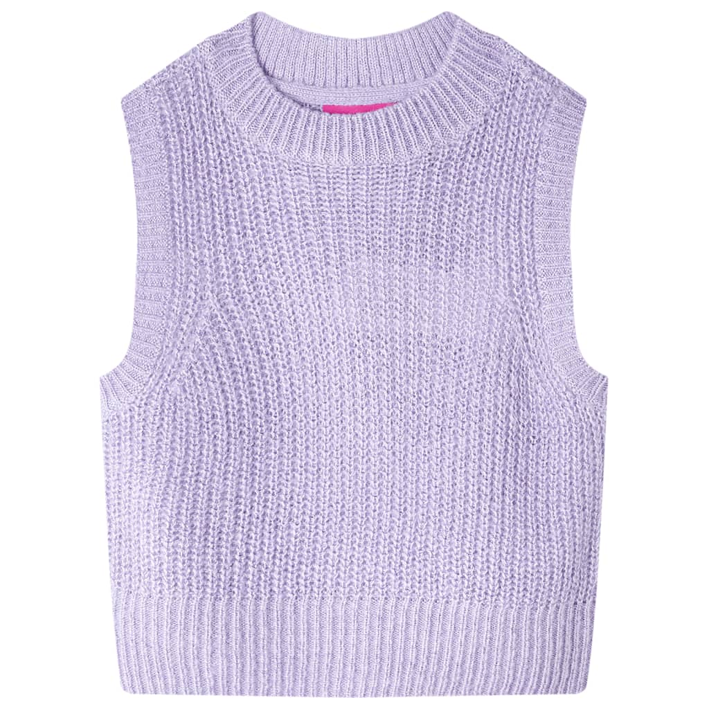 VidaXL Spencer enfant tricoté 140 lilas clair