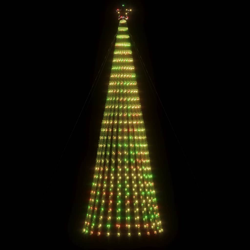 Vidaxxl cône lumineux 688 LED multicolores 300 cm