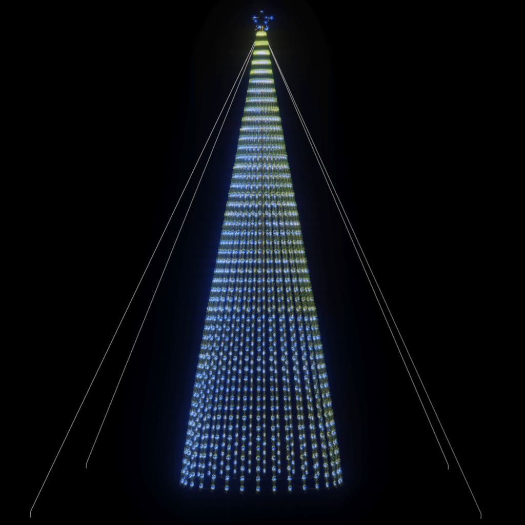 VidaXL Cône lumineux 1544 LED bleues 500 cm