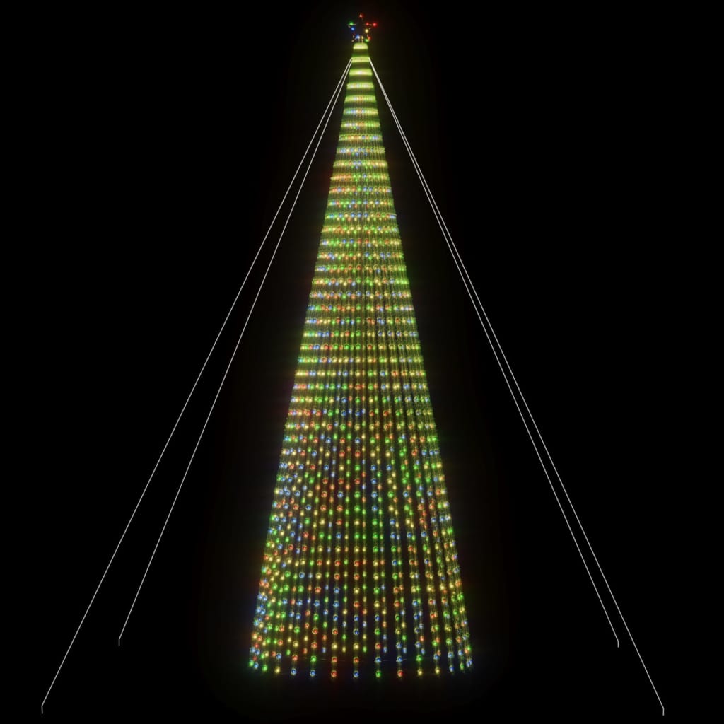 VidaXL Cône lumineux 1544 LED multicolores 500 cm