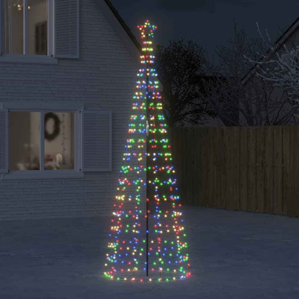 VidaXL Sapin de Noël LED avec pointes 570 LED colorées 300 cm