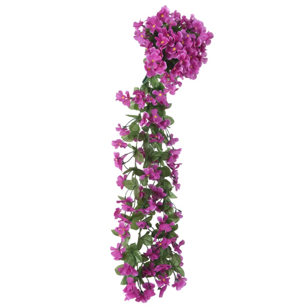 VidaXL guirlandes de Noël avec fleurs 3 pcs 85 cm violet clair