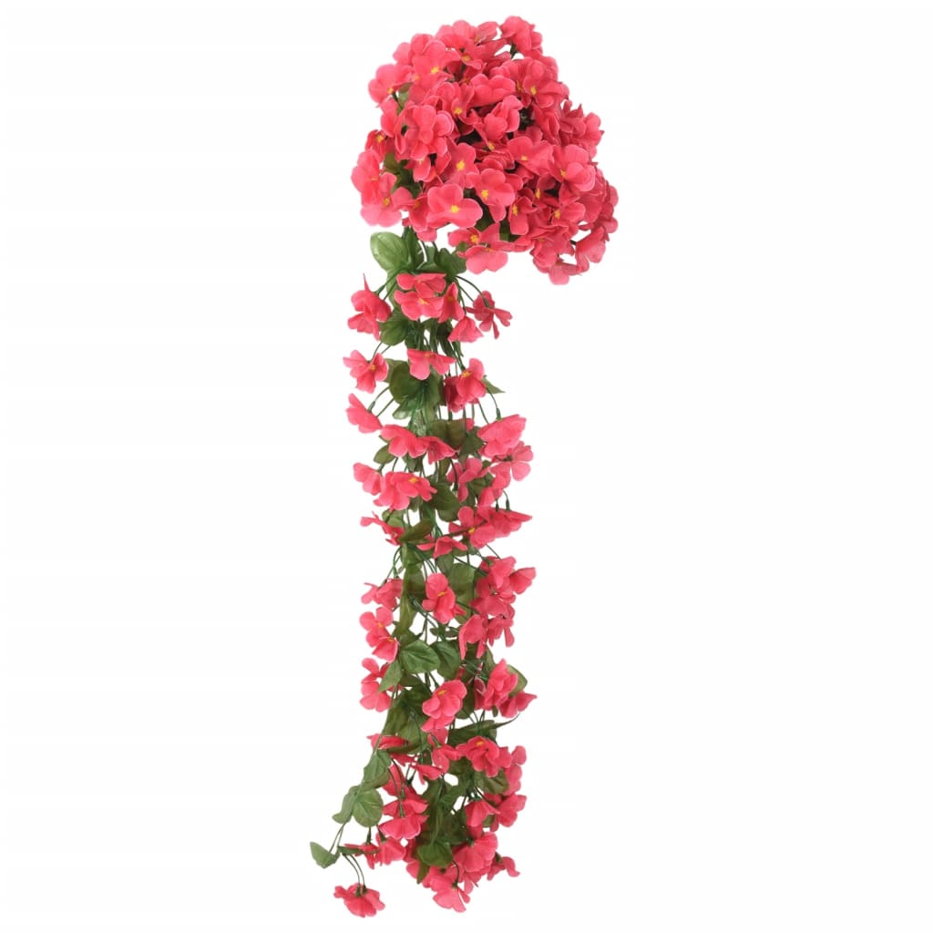 VidaXL guirlandes de Noël avec fleurs 3 pcs 85 cm rose