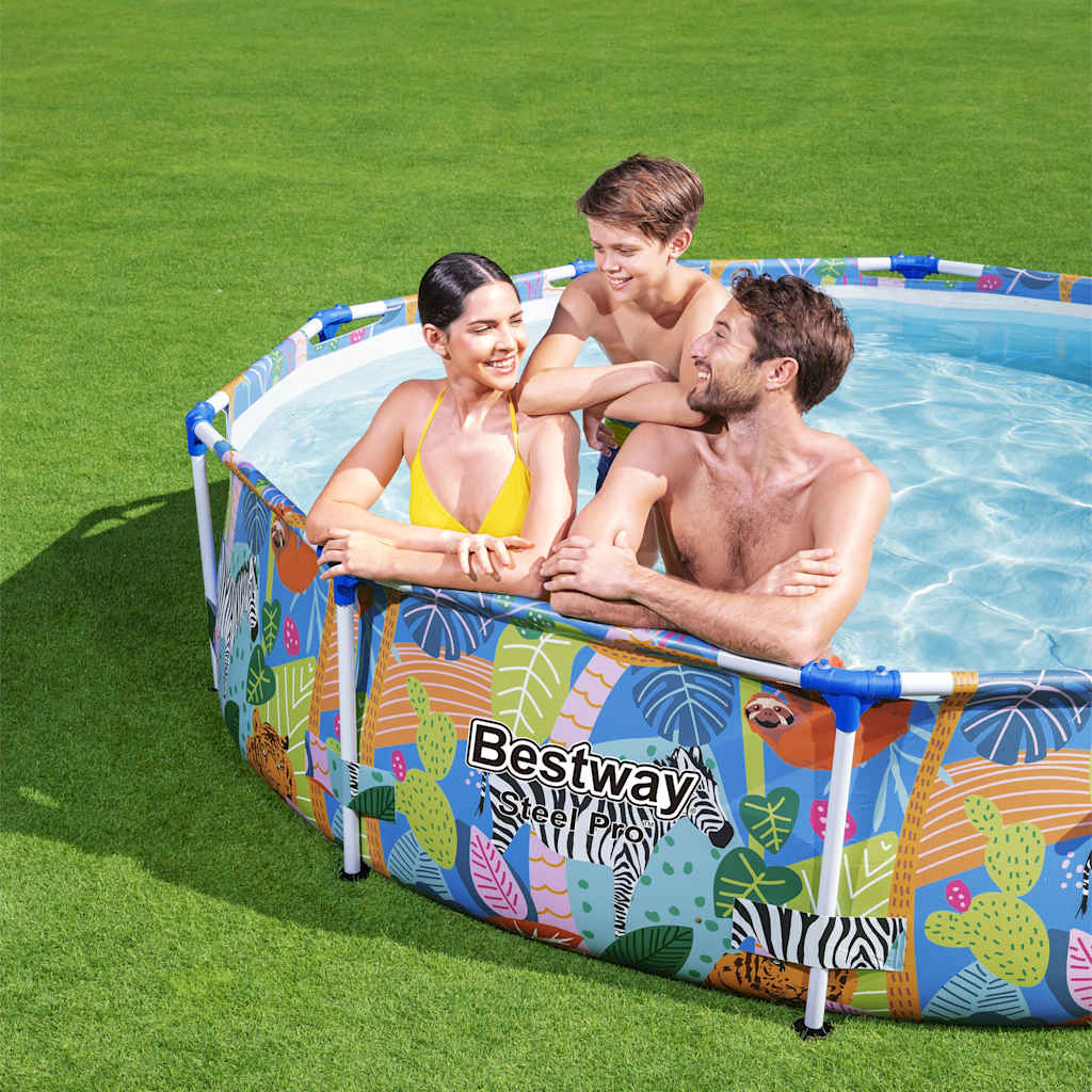 Piscine à cadre professionnel en acier Bestway 305x66 cm