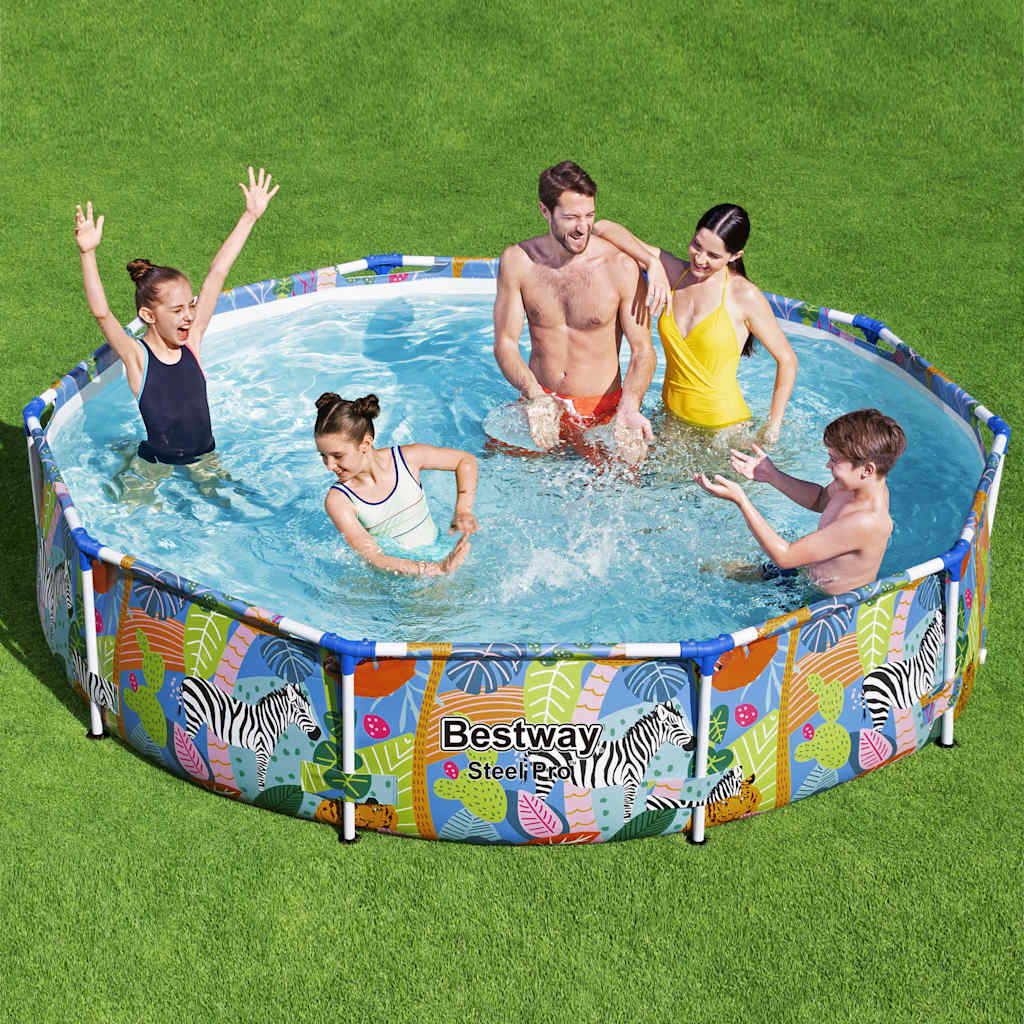 Piscine à cadre professionnel en acier Bestway 305x66 cm