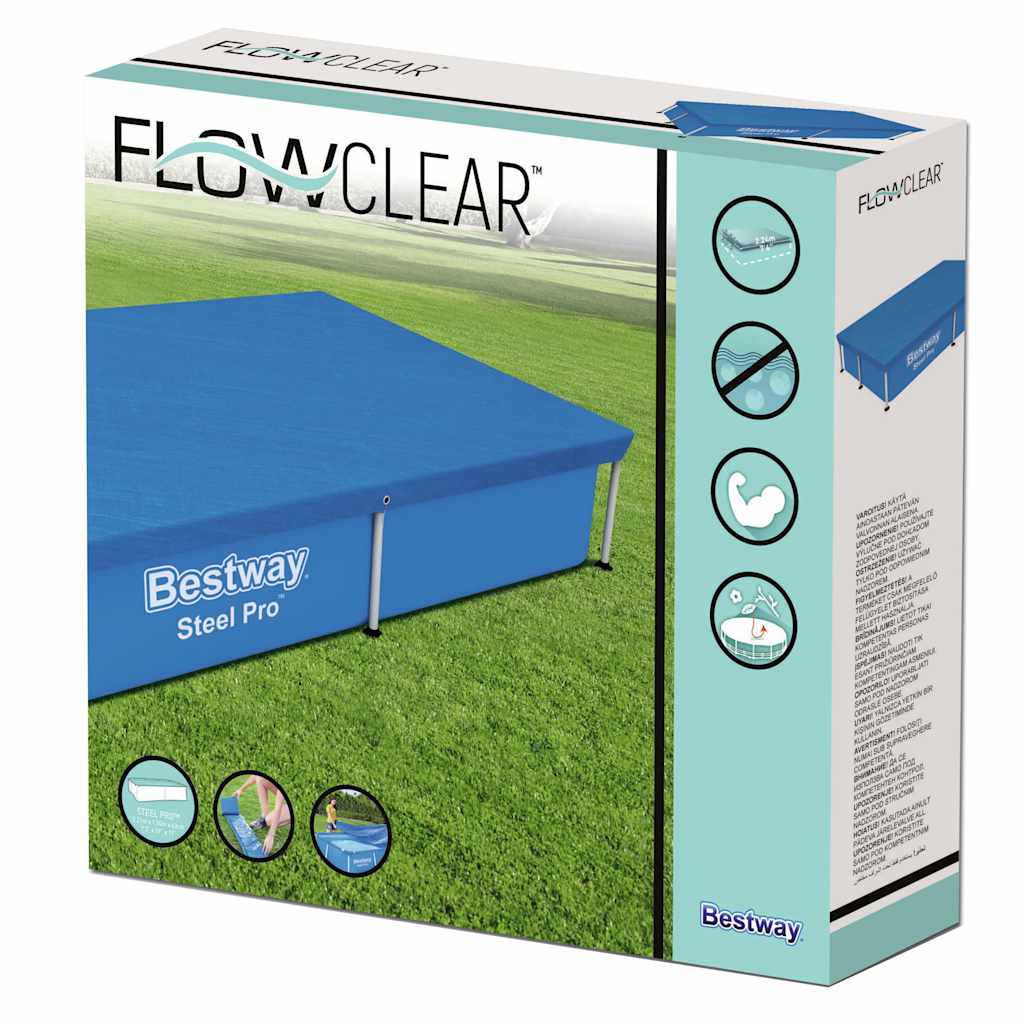 Couverture de piscine Bestway flowclear 221x150 cm