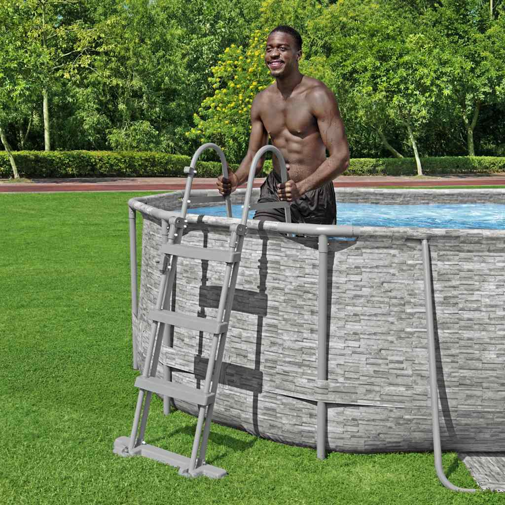 Echelle de piscine Bestway flowclear 4 marches 107 cm