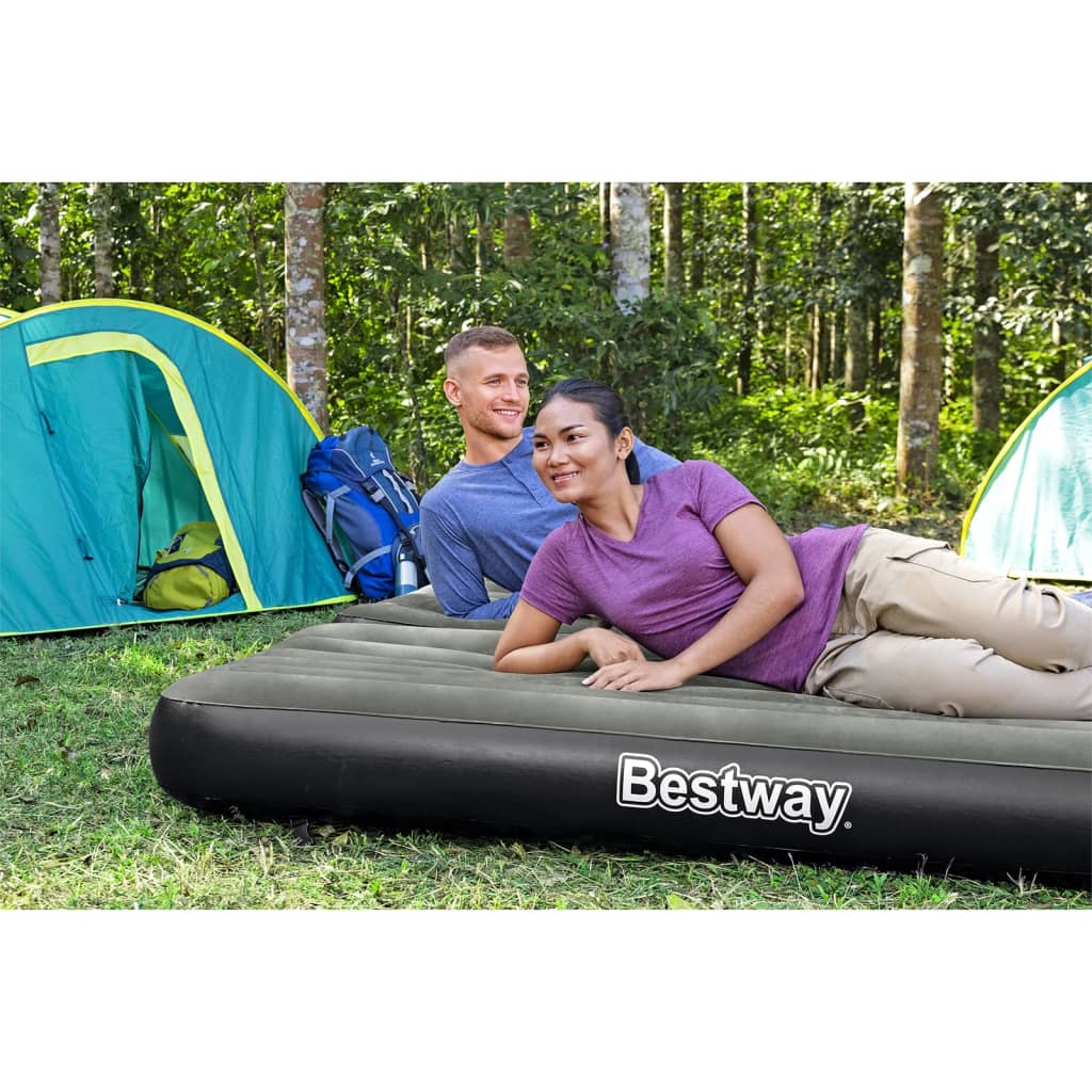 Bestway Airbed 3-en-1 gonflable 188x99x25 cm noir et gris