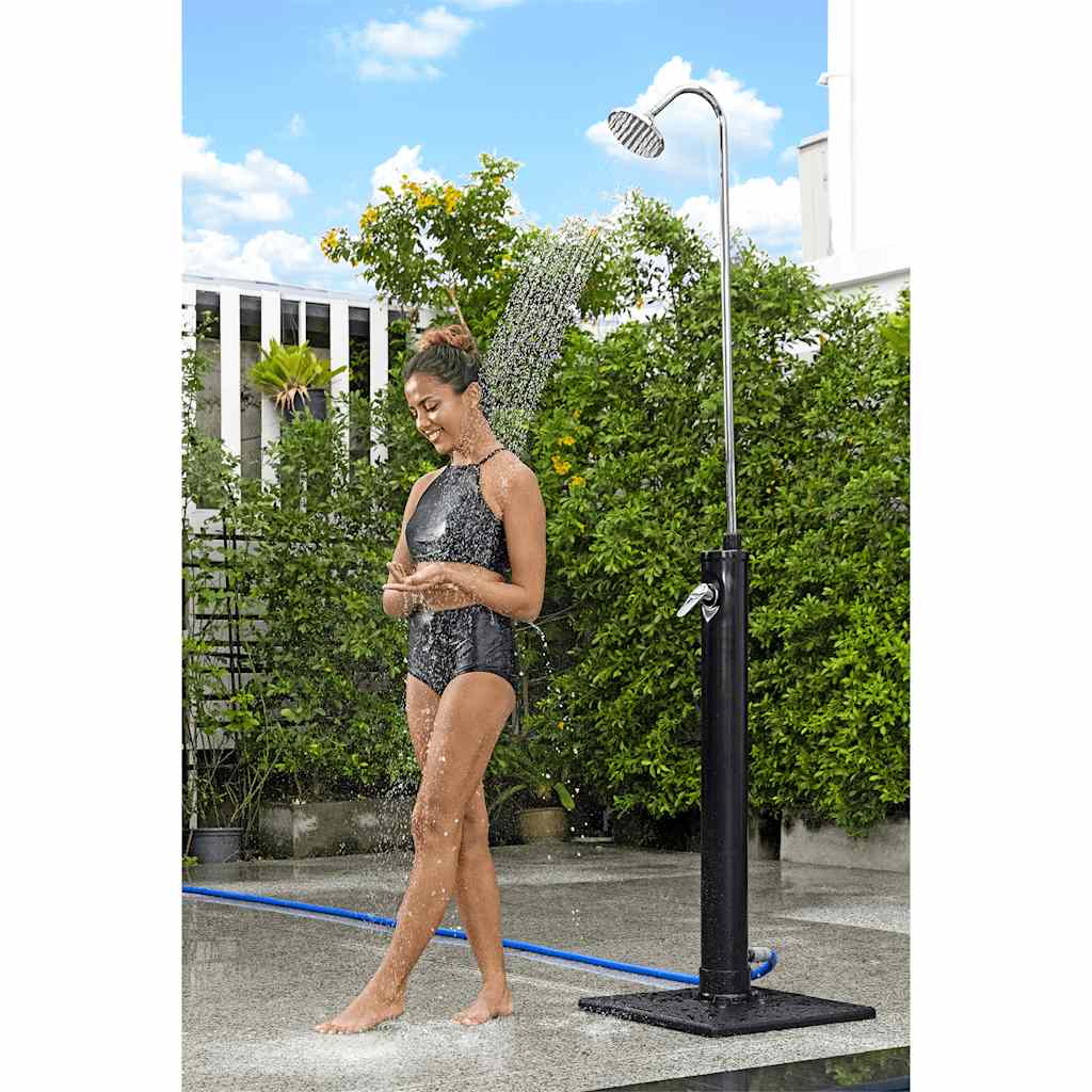 Bestway douche extérieure flux solaire 8 l noir