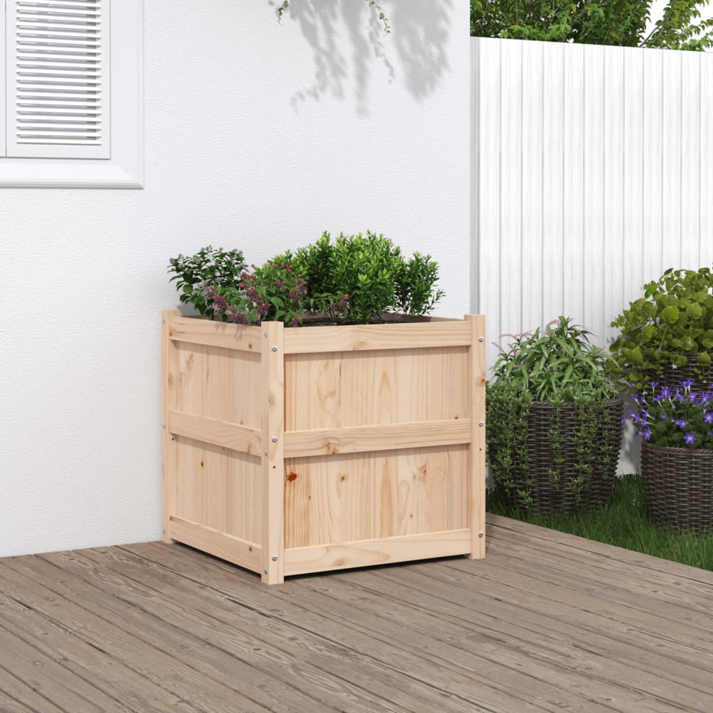 Vidaxx jardinière 60x60x60 cm bois de pin massif