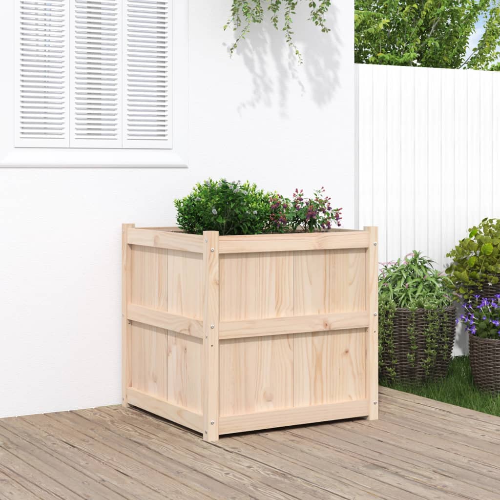 Vidaxx jardinière 70x70x70 cm bois de pin massif
