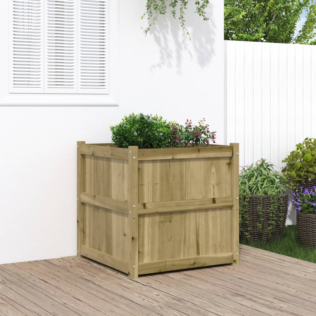 Jardinière Vidaxx 70x70x70 cm bois de pin imprégné