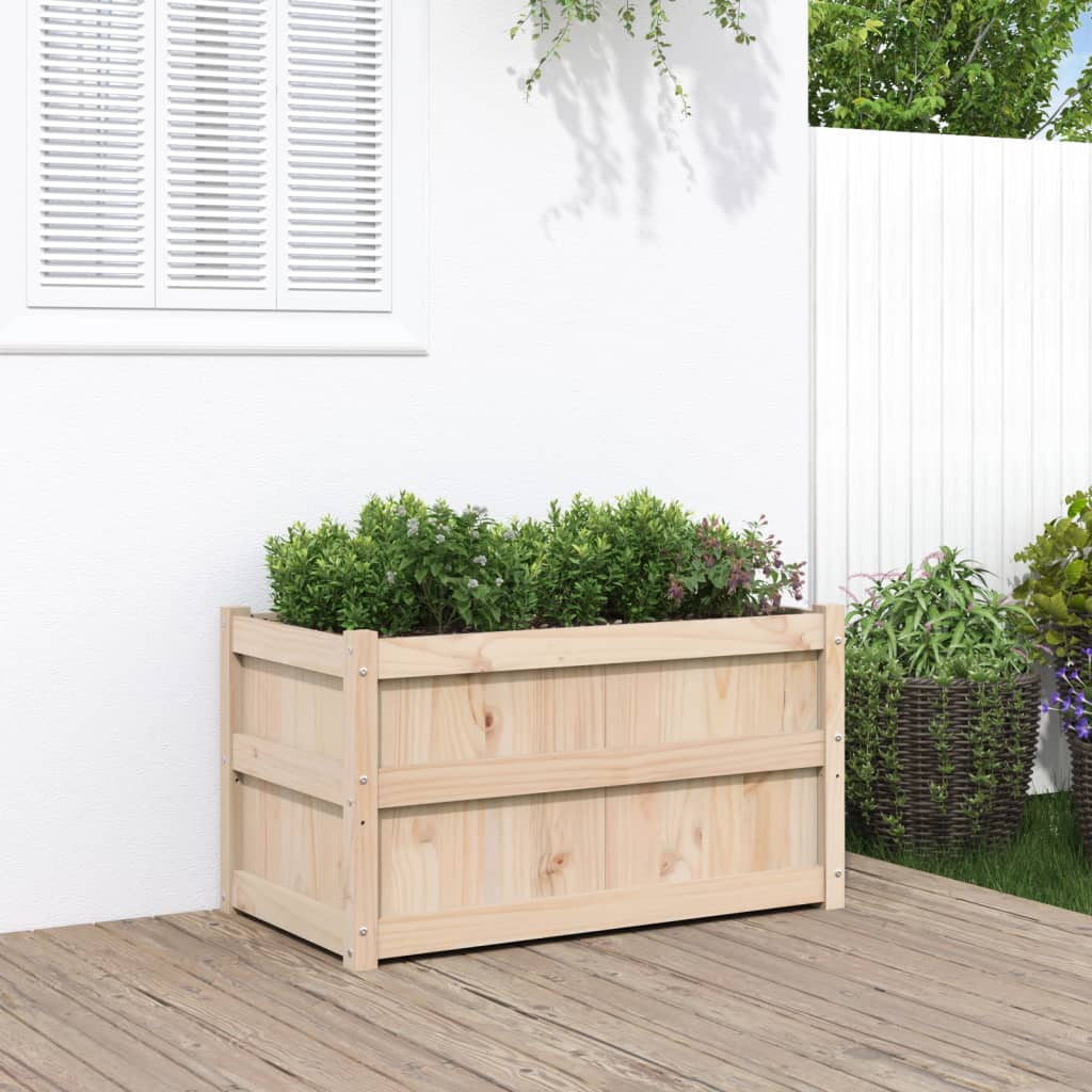 Vidaxx jardinière 90x50x50 cm bois de pin massif