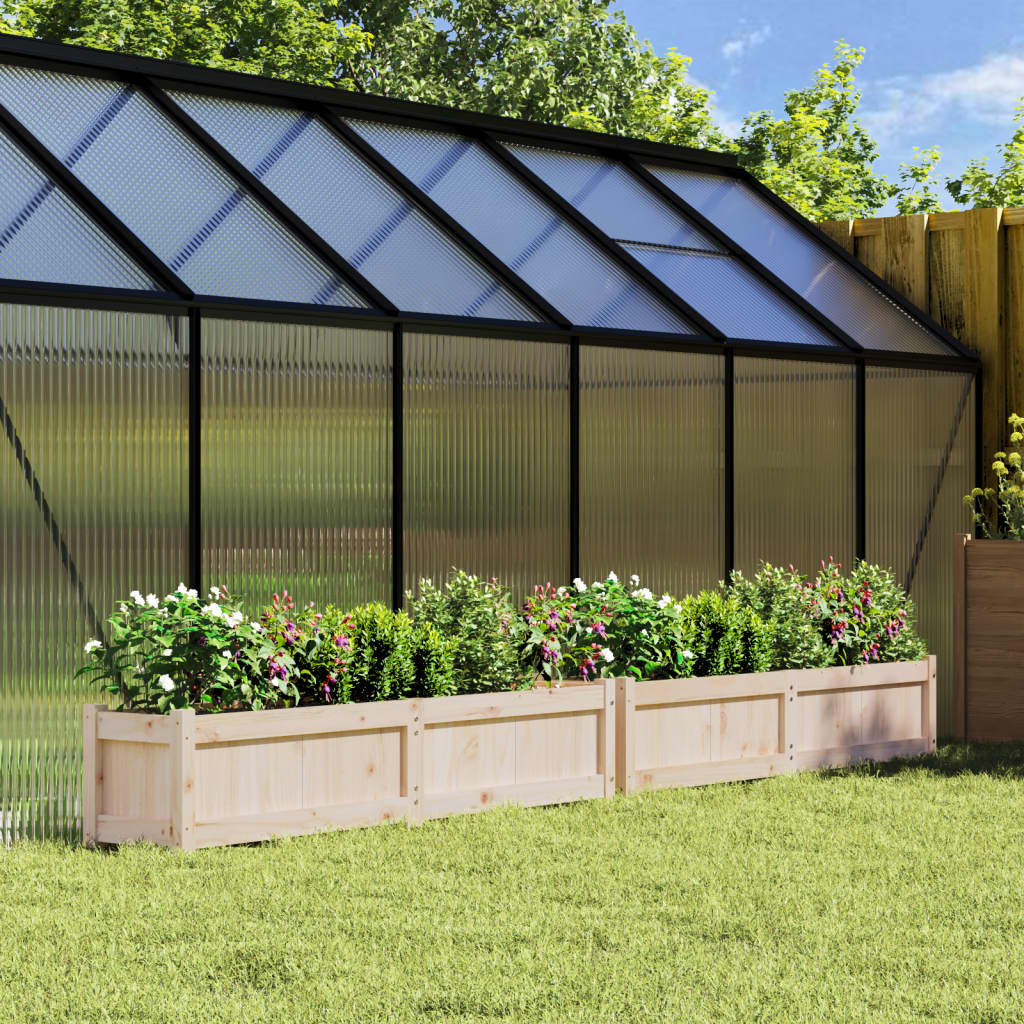 Vidaxx jardinières 2 pcs cm bois de pin massif
