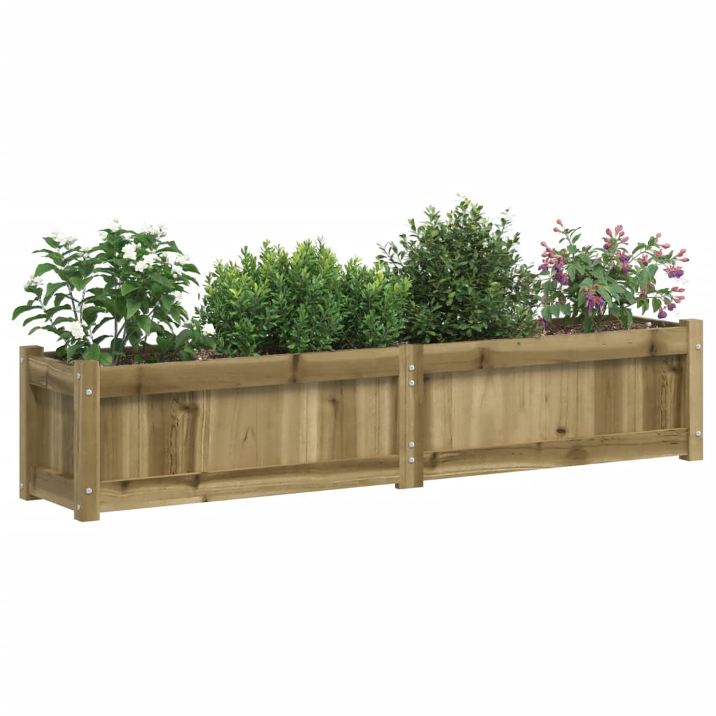 Jardinières Vidaxl 2 cm bois imprégné