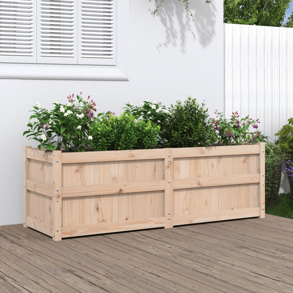 Vidaxx jardinière 150x50x50 cm bois de pin massif