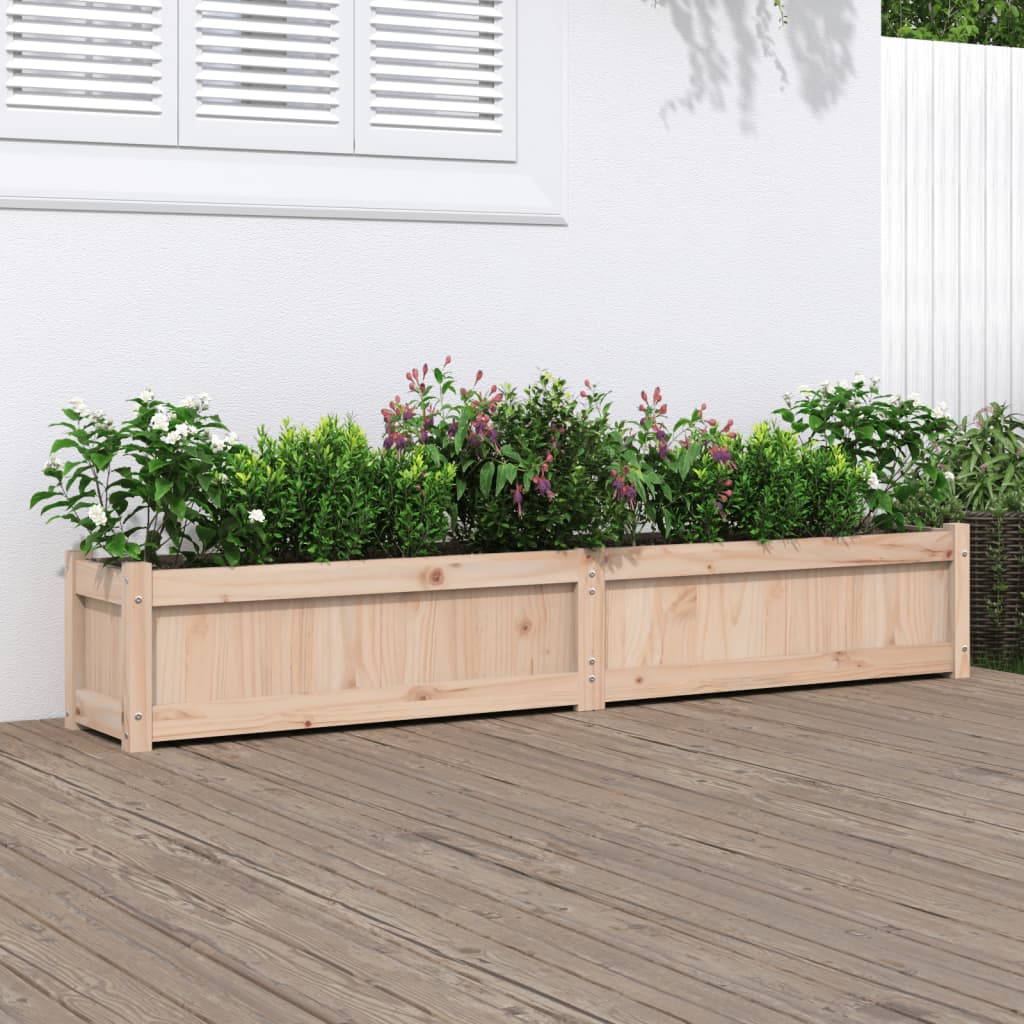 Jardinière Vidaxx 180x31x31 cm bois de pin massif