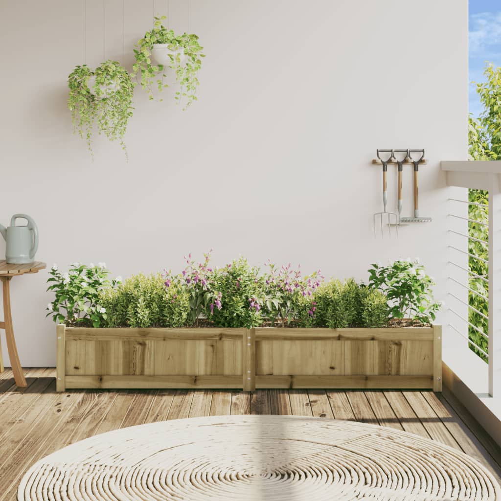 Jardinière Vidaxx 180x31x31 cm bois de pin imprégné