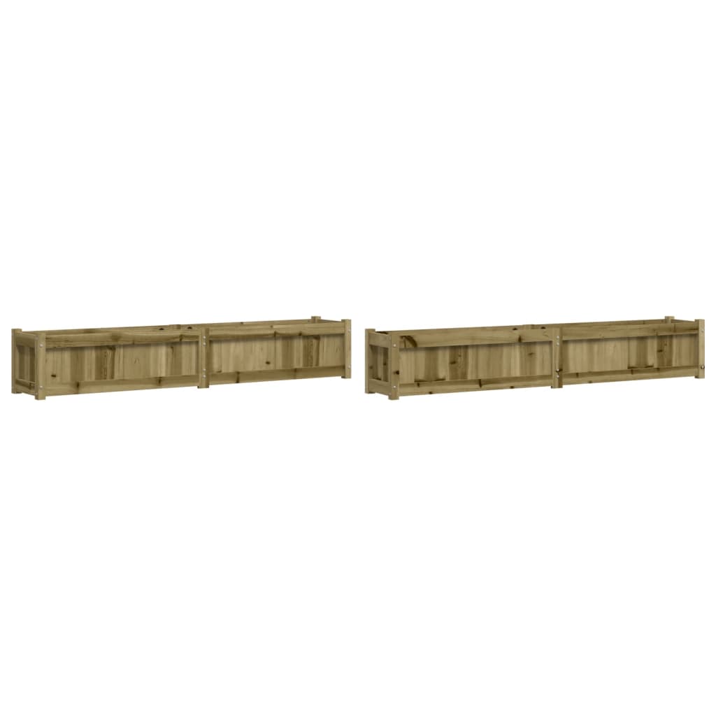 Jardinières Vidaxl 2 cm bois imprégné