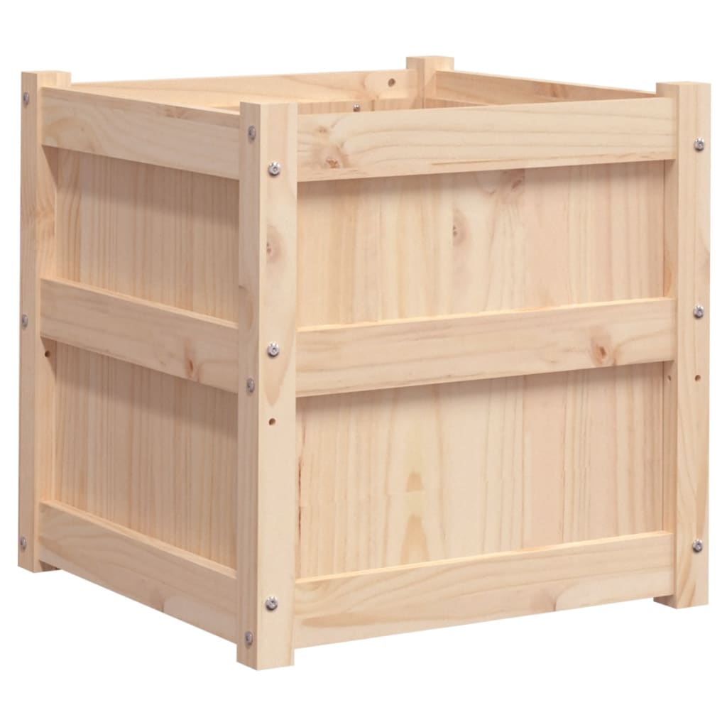 VidaXL jardinière 50x50x50 cm bois de pin massif