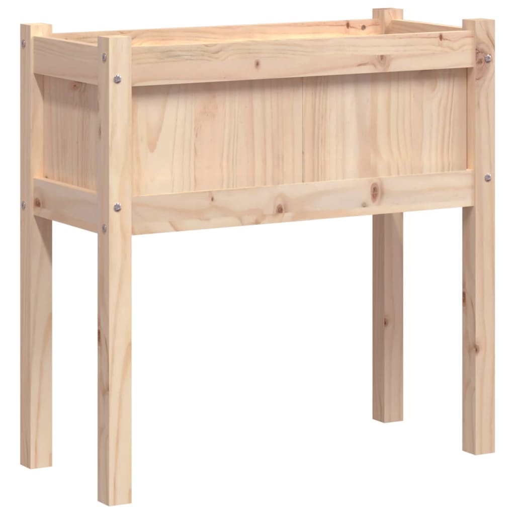Vidaxx jardinière avec pieds 70x31x70 cm bois de pin massif